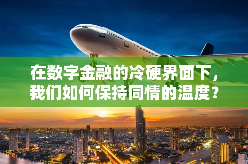 在数字金融的冷硬界面下，我们如何保持同情的温度？