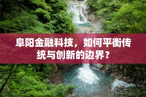 阜阳金融科技，如何平衡传统与创新的边界？