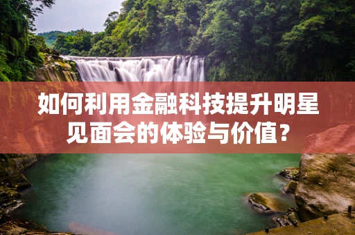 如何利用金融科技提升明星见面会的体验与价值？