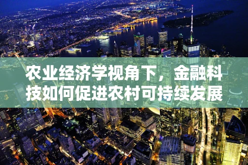 农业经济学视角下，金融科技如何促进农村可持续发展？