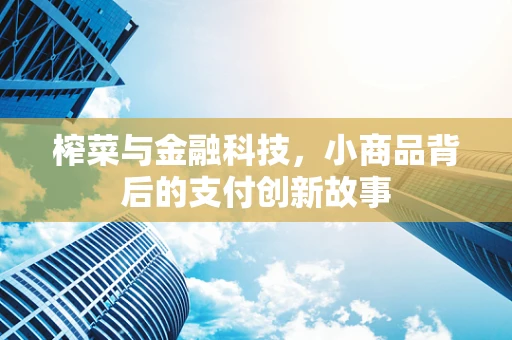 榨菜与金融科技，小商品背后的支付创新故事