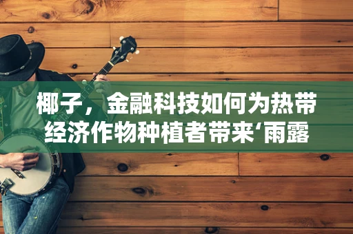 椰子，金融科技如何为热带经济作物种植者带来‘雨露均沾’？