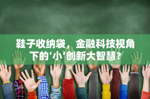鞋子收纳袋，金融科技视角下的‘小’创新大智慧？