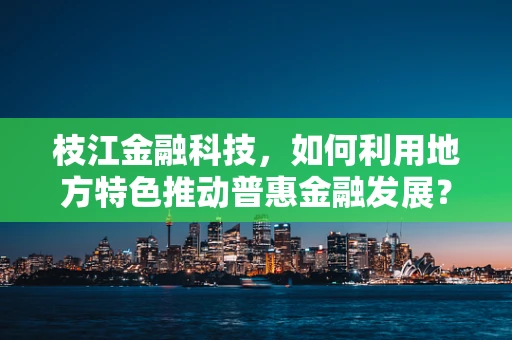 枝江金融科技，如何利用地方特色推动普惠金融发展？