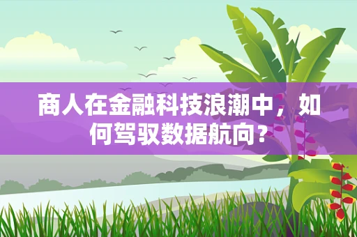 商人在金融科技浪潮中，如何驾驭数据航向？