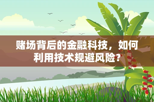 赌场背后的金融科技，如何利用技术规避风险？