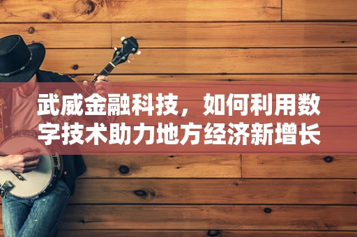 武威金融科技，如何利用数字技术助力地方经济新增长？