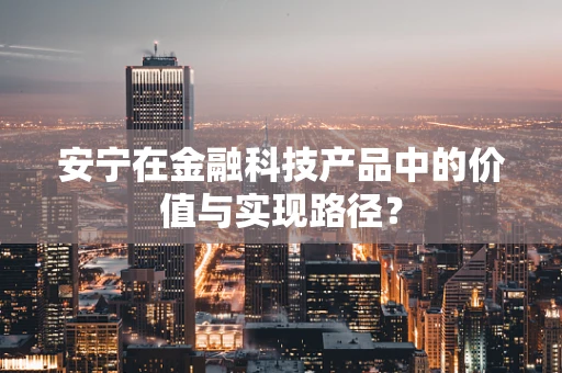 安宁在金融科技产品中的价值与实现路径？