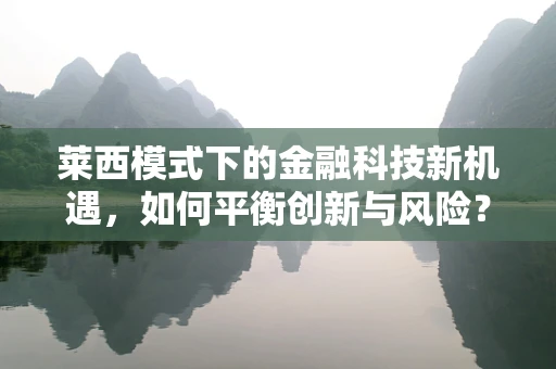 莱西模式下的金融科技新机遇，如何平衡创新与风险？